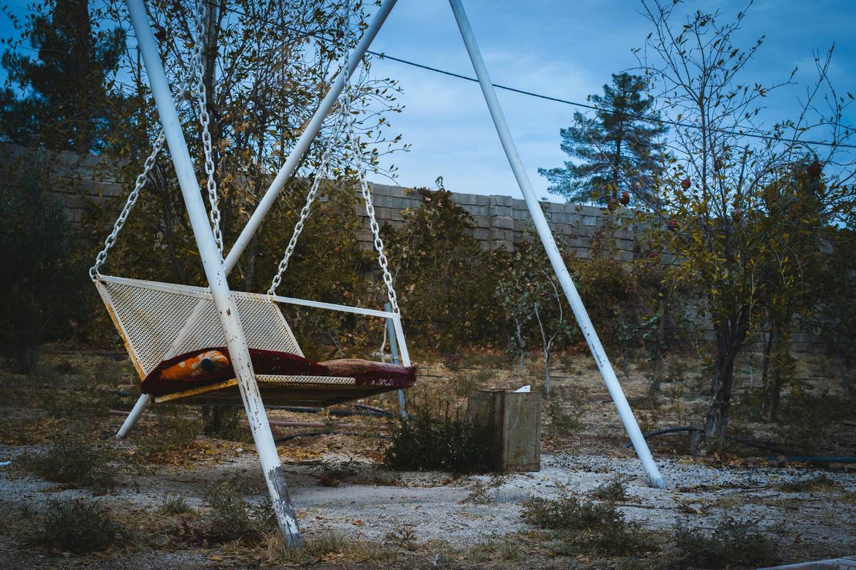 Comparison chart of common garden swing materials: powder-coated steel, eucalyptus wood, and resin wicker showing durability, price, and maintenance needs